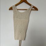 Greylin  Cream Knit Halter Tie-Back Top NWT Size Small Summer Photo 1