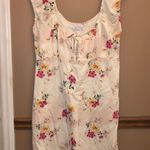 Urban Outfitters Floral Keyhole Dress Cream Large Photo 1