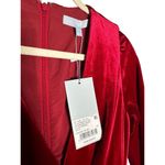 Antonio Melani Miranda Long Sleeve Velvet Jumpsuit in Crimson Red Size 0 New Photo 6