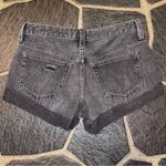 We The Free Free People Distressed Black Denim Shorts Button Fly Size 24 Photo 1