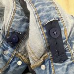 Isabel Maternity by Ingrid & Isabel Denim Shortall size 6 Blue Overall Shorts Photo 9