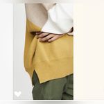 Free People Off-the-Shoulder Sweater in Tan, Yellow, and Cream Photo 4