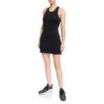 Under Armour Womens Black Sleeveless Athletic Dress With Cutouts & Logo Tape Siz Photo 1
