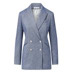 Veronica Beard NEW NWT  Dale Linen Dickey Blazer Jacket In Blue Melange Photo 3