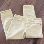 J.Jill Pale Yellow Jeans With Fringe Size 4P Photo 0