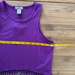 Rue 21  Vibrant Purple Tank with Silver Fringe Photo 5