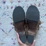 Ariat Wooden Mules Clogs Women Sz 8 B Brown Leather Buckle Accent Western Shoes Photo 5