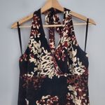 Scarlett  Women's Earth Tone Halter Floral Wrap Dress 14 Photo 2