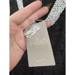 Sachin Babi x Anthropologie Black Lace NEW Bead Mock Neck Hi Photo 7