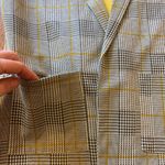 Alison Andrews  NWT plaid black/gray/yellow blazer jacket small Photo 4