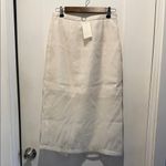 A New Day NWT white/Cream Sheer Midi Skirt from  size 8. Modern contemporary fit Photo 3