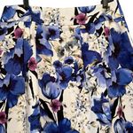 White House | Black Market  Skirt Blue White Floral Pleated, Sz 12 Photo 8