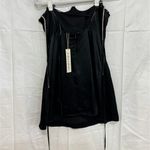 For Love & Lemons Elora Satin Crystal Embellished Mini Dress Black Women's XS Photo 2