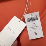 Chico's Tiered Aimee Sleeveless Tank Top Blouse Sundrenched Orange Women’s Size 3 Photo 5