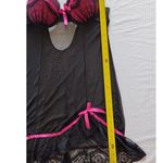 Elegance Black Pink Baby Doll Lingerie Women's Size L Size L Photo 8