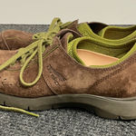 Dansko  Elise Brown Lime Green Comfort Sneakers 40 Suede Lace Tie Comfy Germany Photo 0
