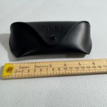 DIFF eyewear  Black Faux Leather Snap Closure Sunglasses Case " make difference " Photo 5
