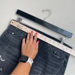 Hudson Jeans Hudson Vivid Mini Distressed Skirt Black Aged Jean Denim Skirt Size 27 Photo 5