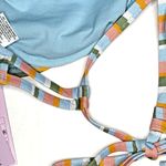 Wild Fable Women's Underwire Multicolor Lurex Stripe Bikini Top Size D/DD NEW! Photo 8