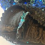 VINTAGE ANN GREEN ENGLAND Shades‎ of Blue Sequin Blouse Size Large Photo 7