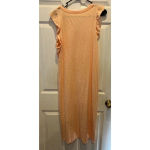 Universal Threads Universal Thread Dress Coral Orange Ruffle Tank Midi Sleeveless NWT Large Photo 6