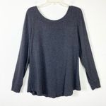 CAbi  Charcoal Grey ATC Crossback Sweatshirt Long Sleeve Sporty TShirt Size L Photo 0