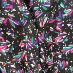 West K tiered midi dress size XL floral sheer sleeves flowy whimsical button up Pink Photo 9