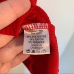 Iris Off Shoulder Ribbed Top Red Photo 6