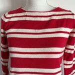 J.Crew  • Cherry Red Striped Boatneck Sweater Photo 5