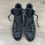 Aquatalia Black Camo Darya Lace Up Lug Sole Boots Sz.8.5 NWOB Photo 4