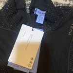 H&M Mugler  Spiral-Panel Mini Dress with Rhinestones size S Photo 4