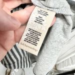 Soft Surroundings Dress Women Size XS Gray Black Stripe V-Neck Long Sleeve Midi Photo 2