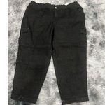 Lane Bryant Black Pull On Straight Leg Mid Rise Pants 24 MSRP $89.95 Photo 0