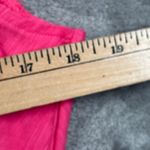 Talbots  Dress Medium Tie Waist Hot Pink Cotton Knit Cap Sleeve Casual Resort Photo 8