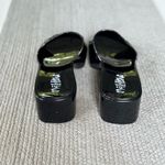 Mad love  Shiny Black Block Heel Slides Sandals Size 9 Photo 5