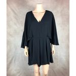 City Chic Black Chiffon Cape Romper NEW Size 14 Photo 7
