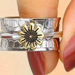 Boho Chic Retro Sunflower Ring for Ladies Photo 1