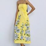 NWT Banjanan Yellow Strapless Dress SIMONA DRESS KILLARA BORDER Size M Photo 1
