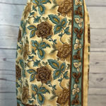 Vintage Barrie Pace Silk Floral Bandana Skirt Size 10 – Made in Korea, Back Zip Photo 0