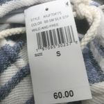 Roxy Wild and Free Hoodie in Bijou Blue Silk Stripe Size S NWT Photo 4