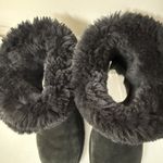 UGG  Australia Boots Womens 10 Black Bailey Button Short Ankle Leather Booties Photo 2