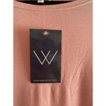 Piko  Womens Large Green Earth Bamboo Long‎ Sleeve Top New Pink Photo 2