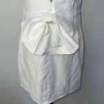 Lulus Blissfully Beaming White Sleeveless Bow Mini Dress Photo 9