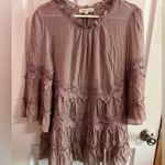 INDIGO SOUL Rose Boho Tunic Dress SZ S Floral Lace Detailed Flowing Photo 0