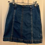 Free People 2 Modern Femme Denim Stretch Skirt Mini Photo 3