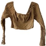 Wild Fable cropped ribbed long sleeve top Photo 0