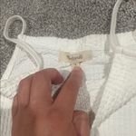 Madewell  yellow and white seersucker‎ tank top size small Photo 3