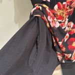 Madewell  black and red floral dress with black lining EUC Photo 4
