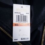 Michael Kors Black Faux Leather Gold Studded Jacket Photo 4