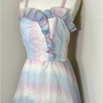 70s Vintage Prom Dress Blue Size undefined Photo 1